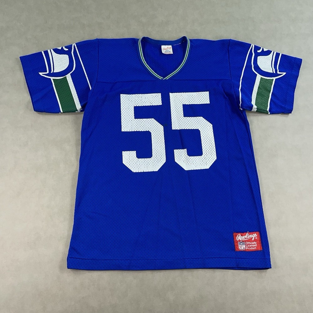 Vintage Seattle Seahawks Brian Bosworth #55 NFL Jersey Rawlings Men's Medium 80s